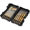 Grąžtas Grąžtų komplektas metalui DeWalt Titanium; 3-12 mm; 10 vnt.