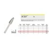 Grąžtas KLINGSPOR FREZ DO METALU HF 100 F FI9,6x19mm TRZPIEŃ 6mm TYP RBF, HIPERBOLICZNY-POŁOKRĄGŁY