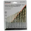Grąžtas SILVER Grąžtų metalui rinkinys 13d. 1.5-6.5mm su HEX (1/4") su laikikliu