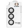 Grūdintas stiklas Tel Protect 3D Lens skirtas Samsung Galaxy S23 juodas (objektyvui 3 vnt)
