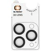 Grūdintas stiklas Tel Protect 3D Lens skirtas Apple iPhone 13 Pro/13 Pro Max juodas (objektyvui 3 vnt)