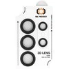 Grūdintas stiklas Tel Protect 3D Lens skirtas Samsung Galaxy S25 Ultra juodas (objektyvui 5 vnt)