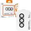 Grūdintas stiklas Tel Protect 95% AR+AF Full Metal Camera Protector į aparat skirtas Samsung Galaxy S26 Ultra sidabro (island)