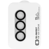 Grūdintas stiklas Tel Protect 95% AR+AF Full Metal Camera Protector į aparat skirtas Samsung Galaxy S26 Ultra sidabro (island)