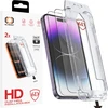 Grūdintas stiklas Tel Protect Dust-Free Easy Fit Full Glue 6D skirtas Apple iPhone 14 Pro juodas – 2 vnt