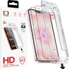 Grūdintas stiklas Tel Protect Dust-Free Easy Fit Full Glue 6D skirtas Apple iPhone 13/13 Pro/16E juodas – 2 vnt