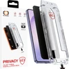 Grūdintas stiklas Tel Protect Dust-Free Easy Fit Privacy Full Glue 6D skirtas Samsung Galaxy S26 juodas (with fingerprint unlock)