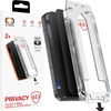 Grūdintas stiklas Tel Protect Dust-Free Easy Fit Privacy Full Glue 6D skirtas Apple iPhone 15 Pro Max juodas – 2 vnt