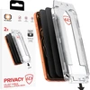 Grūdintas stiklas Tel Protect Dust-Free Easy Fit Privacy Full Glue 6D skirtas Apple iPhone 17 Pro juodas – 2 vnt