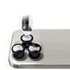 Grūdintas stiklas Tel Protect Titanium Lens 99% AR skirtas Apple iPhone 13 Pro/13 Pro Max juodas (objektyvui 3 vnt)