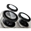 Grūdintas stiklas Tel Protect Titanium Lens 99% AR skirtas Apple iPhone 16/16 Plus juodas (objektyvui 2 vnt)