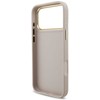 Guess 4G Big 4G Classic Logo Big Strap Metal Mygtukai dėklas skirtas Apple iPhone 17 Pro Max rožinės spalvos