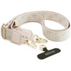 Guess 4G Big 4G Classic Logo Big Strap Metal Mygtukai dėklas skirtas Apple iPhone 17 Pro Max rožinės spalvos