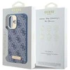Guess GUHMP16SU4GPRB Apple iPhone 16 6.1″ mėlynas kietas dėklas 4G Logo Plate MagSafe