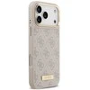 Guess 4G Logo Plate MagSafe dėklas skirtas Apple iPhone 17 Pro Max rožinės spalvos