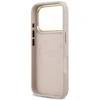 Guess 4G Logo Plate MagSafe dėklas Apple iPhone 17 Pro rožinės spalvos
