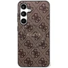 Guess 4G Ring Classic Logo MagSafe dėklas skirtas Samsung Galaxy S25 FE rudos spalvos