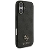 GUESS dėklas, skirtas IPHONE 17, suderinamas su „MagSafe GUHMP17SP4SM4MK“ (PU 4G Small 4G ir Classic), juodas