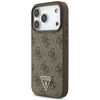 Original dėklas GUESS 4G Strap Triangle Logo MagSafe skirtas Apple iPhone 17 Pro rudos spalvos