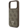 Original dėklas GUESS 4G Strap Triangle Logo MagSafe skirtas Apple iPhone 17 Pro rudos spalvos