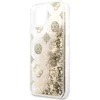 Guess GUHCP13SLGPEGO Apple iPhone 13 mini 5,4″ auksinis kietas dėklas Peony Liquid Glitter