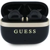 Guess Auksinė Line blizgaus paviršiaus TWS belaidės ausinės, juodos