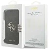 Guess Book 4G Metal Logo dėklas skirtas Apple iPhone 17 Pro juodos spalvos