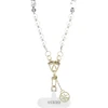 Guess rankinė per petį su Pear and 4G Charm Balta