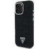 Dėklas Guess Denim Triangle Logo MagSafe Apple iPhone 16 Pro juodos spalvos