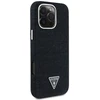 Dėklas Guess Denim Triangle Logo MagSafe iPhone 16 Pro juodos spalvos