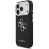 Guess PU Grained 4G Metal Logo dėklas skirtas Apple iPhone 17 Pro juodos spalvos