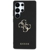 Guess Grained Big 4G Logo Small Classic Logo Samsung Galaxy S25 Ultra telefono dėklas, juodos spalvos