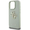 Dėklas Guess Grained Big 4G Logo Small Classic Logo iPhone 16 Pro žalias
