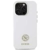 Guess GUHCP16LM4DGPH Apple iPhone 16 Pro 6.3″ baltos spalvos kietas dėklas Silicone Logo Strass 4G