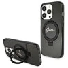 Guess GUHMP14LHRSGSK Apple iPhone 14 Pro 6.1" juodos spalvos dėklas Ring Stand Script Glitter MagSafe