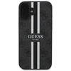 Guess GUHMP16SP4RPSK Apple iPhone 16 6.1" dėklas telefonui juodos spalvos 4G Printed Stripes MagSafe