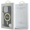 Guess GUHMP16LH4STK Apple iPhone 16 Pro 6.3″ juodos spalvos kietas dėklas IML 4G MagSafe
