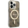 Guess GUHMP15LH4STW Apple iPhone 15 Pro 6.1″ rudos spalvos kietas dėklas IML 4G MagSafe