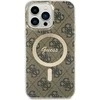 Guess GUHMP15XH4STW Apple iPhone 15 Pro Max 6.7″ rudos spalvos kietas dėklas IML 4G MagSafe
