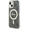 Guess GUHMP15SH4STW Apple iPhone 15 / 14 / 13 6.1″ rudos spalvos kietas dėklas IML 4G MagSafe