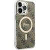 Guess GUHMP15XH4STW Apple iPhone 15 Pro Max 6.7″ rudos spalvos kietas dėklas IML 4G MagSafe