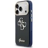 Guess IML 4G Script Metal Logo dėklas skirtas iPhone 17 Pro Mėlyna