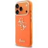 Guess IML 4G Script Metal Logo dėklas skirtas iPhone 17 Pro Oranžinis