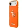 Guess IML 4G Script Metal Logo dėklas skirtas iPhone Air Oranžinis