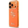 Guess IML 4G Script Metal Logo dėklas skirtas Apple iPhone 17 Pro Oranžinis