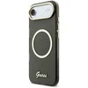 Guess IML Glitter Script Strap MagSafe dėklas skirtas iPhone Air Juodas