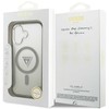 Guess IML Gradient Triangle Logo MagSafe dėklas skirtas Apple iPhone 17 khaki