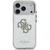 Guess PC/TPU Mirror 4G Glitter Logo MagSafe dėklas skirtas Apple iPhone 17 Pro Max Gold