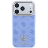 Guess Peony 4G Small Logo MagSafe dėklas, skirtas iPhone 18 Pro Max / 17 Pro Max, šviesiai mėlynas