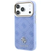 Guess Peony 4G Small Logo MagSafe dėklas, skirtas iPhone 18 Pro Max / 17 Pro Max, šviesiai mėlynas